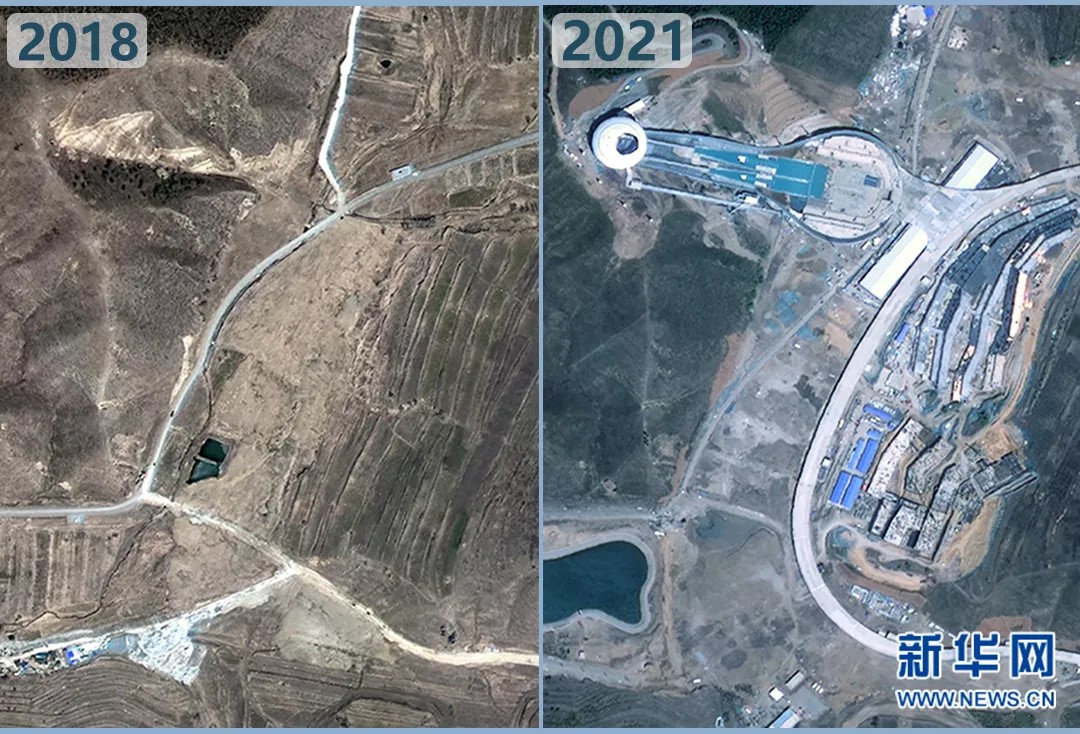 衛(wèi)星見(jiàn)證，這里如何變身“冬奧小城”