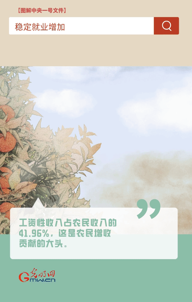 【圖解中央一號文件】“動”漫海報丨今年如何讓農(nóng)民的“錢袋子”鼓起來？