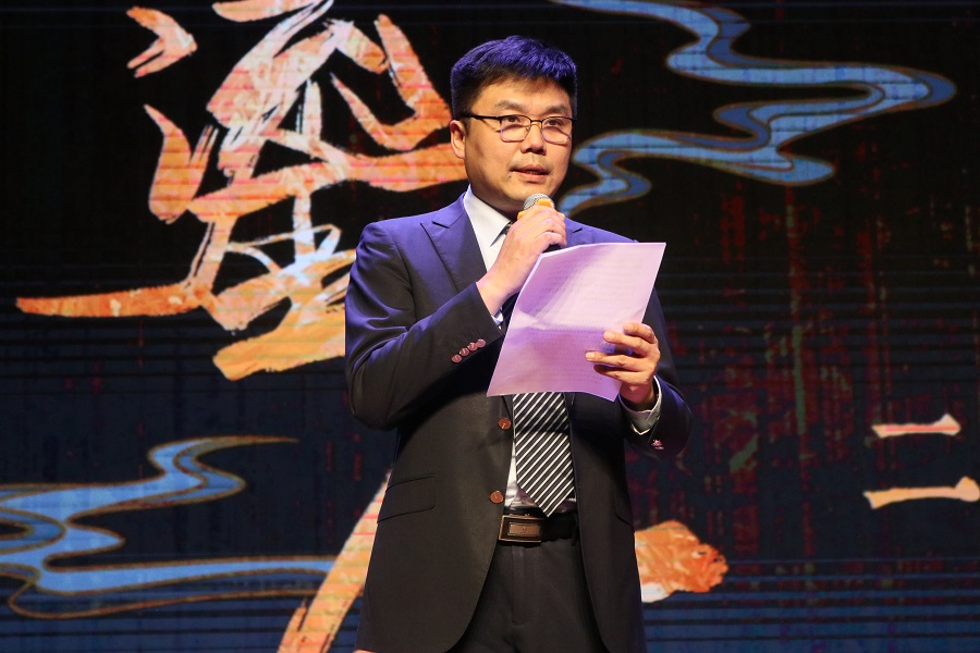 北京外國語大學黨委常委、副校長趙剛在活動現(xiàn)場講話。主辦方供圖