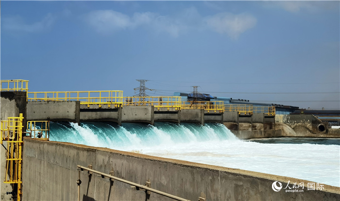 圖為取排水工程項目一景。人民網(wǎng)記者管克江攝