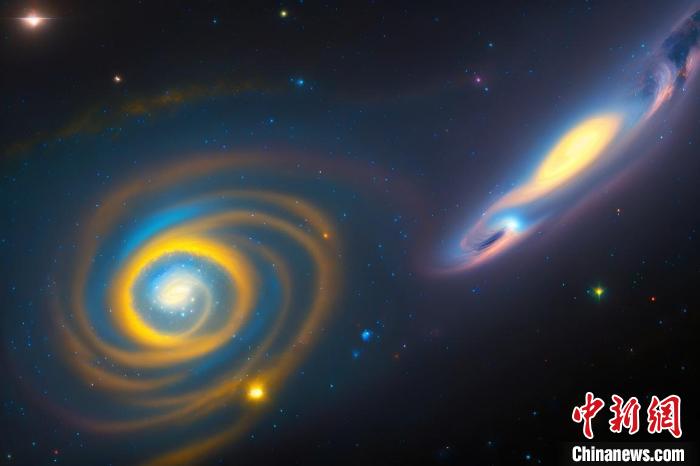 本星系群的三維藝術圖?！≈锌圃簢姨煳呐_ 供圖