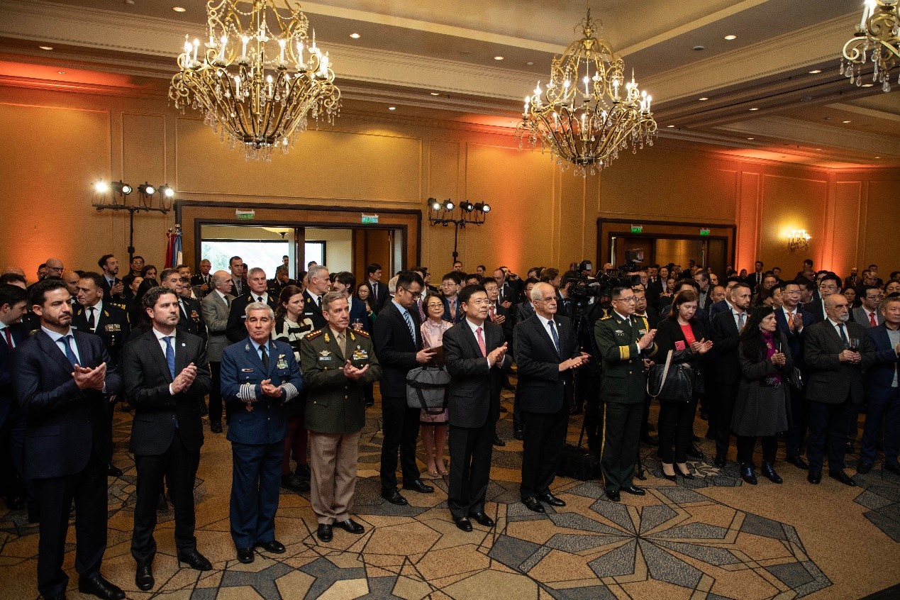 招待會(huì)現(xiàn)場(chǎng)氣氛熱烈友好。中國駐阿根廷大使館供圖