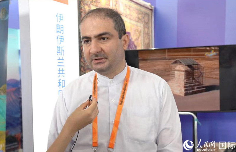 圖為伊朗使館媒體和公共外交專員阿米爾·曼蘇里。人民網(wǎng) 王禹蘅攝