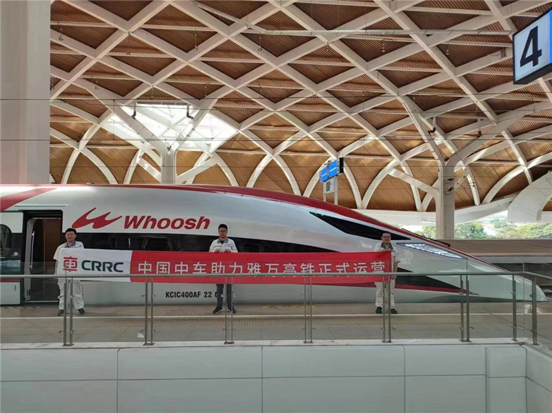 動車組整裝待發(fā)。中車青島四方機(jī)車車輛股份有限公司供圖