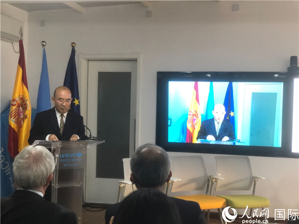 生態(tài)環(huán)境部應(yīng)對(duì)氣候變化司一級(jí)巡視員孫楨在研討會(huì)上致辭。 人民網(wǎng)記者 趙健攝