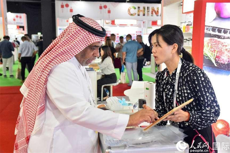 參展商交流。人民網塔里克·易卜拉欣攝