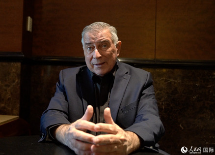 美中航空遺產(chǎn)基金會主席杰弗里·格林接受人民網(wǎng)專訪。 人民網(wǎng) 趙瞳攝