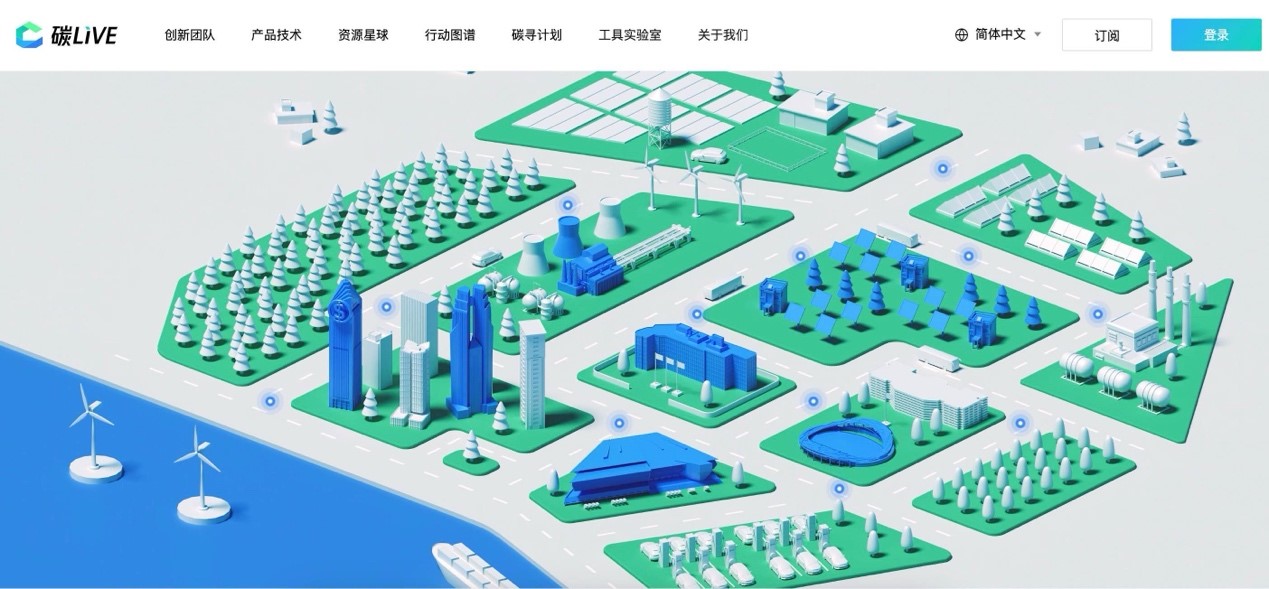 “碳LIVE”社區(qū)網頁截圖。圖片由騰訊公司提供