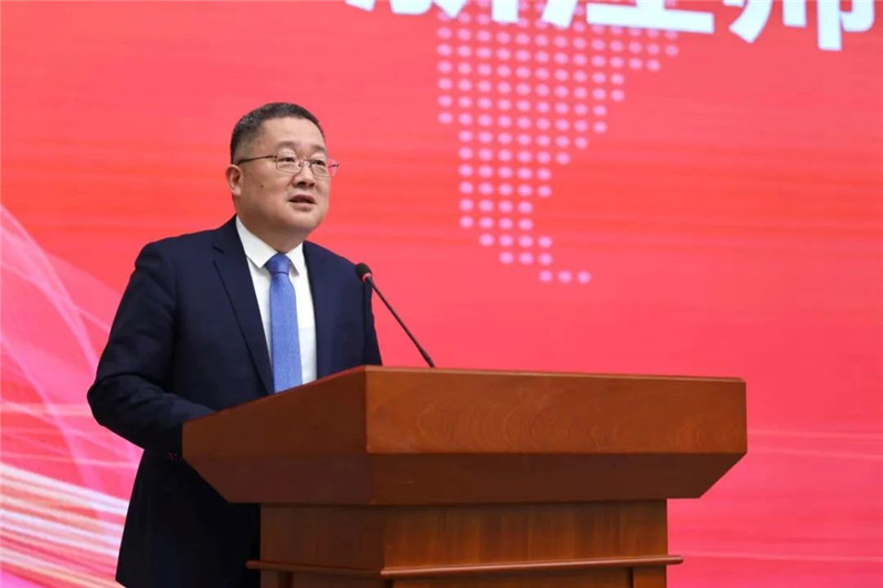 浙江師范大學(xué)黨委書記鄭孟狀致辭。主辦方供圖