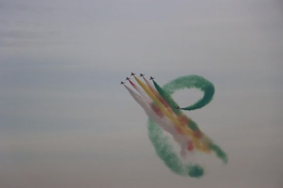 飛行表演現(xiàn)場。高思峰 攝