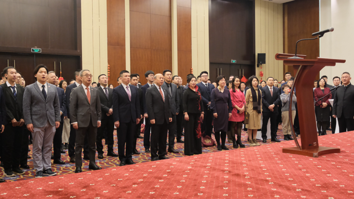 駐白俄羅斯使館2024年新春招待會(huì)現(xiàn)場(chǎng)。 駐白俄羅斯使館供圖