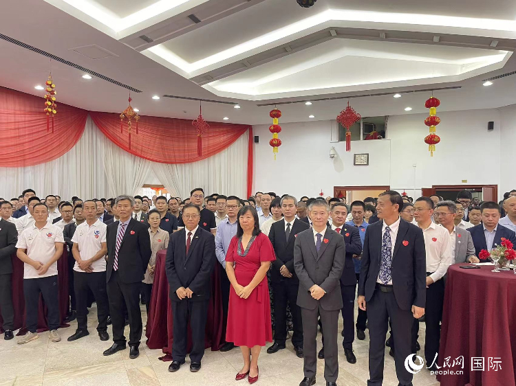 駐尼日利亞使館春節(jié)招待會(huì)現(xiàn)場。人民網(wǎng)記者 姜宣攝