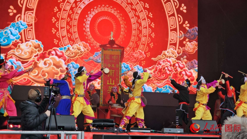 倫敦新春慶典現(xiàn)場(chǎng)。人民網(wǎng) 郭錦標(biāo)、楊浩鵬攝