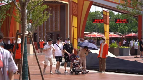 試運(yùn)行中的淮安方特。受訪方供圖