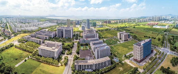 航拍產(chǎn)業(yè)園區(qū)一角。無錫高新區(qū)管委會供圖