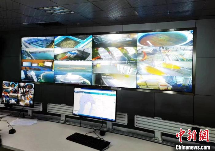 資料圖為生產(chǎn)平臺實時監(jiān)控視頻實現(xiàn)高速率、低時延回傳?！∏嗪Ｒ苿雍Ｄ戏止竟﹫D