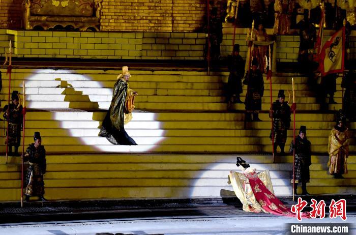 3月17日，西藏拉薩，《文成公主》大型史詩劇演出現(xiàn)場(chǎng)?！±盍?攝