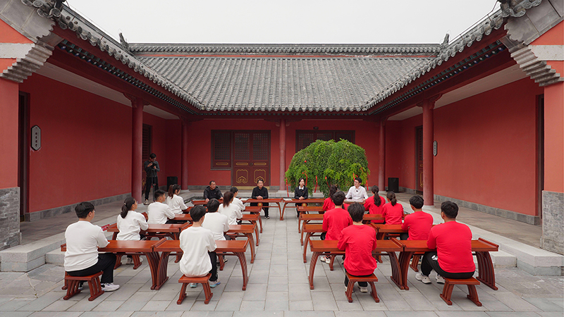 “一塊豆腐話清廉”思政課。滁州市委網(wǎng)信辦供圖