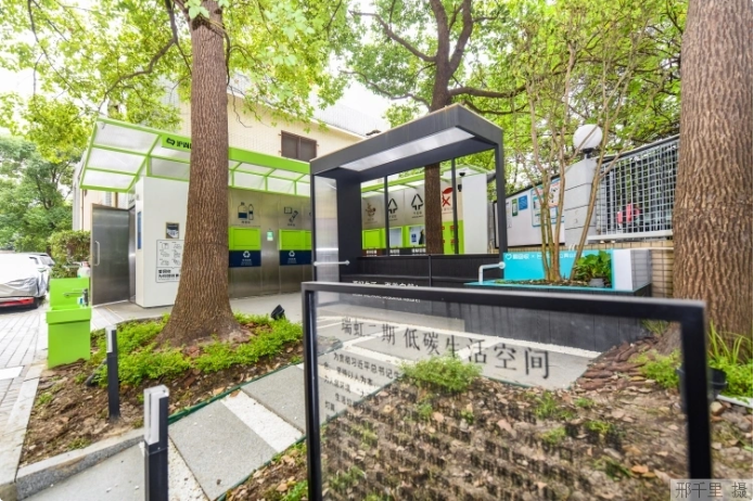 上海市瑞虹二期小區(qū)的低碳生活空間。本報(bào)記者 邢千里攝