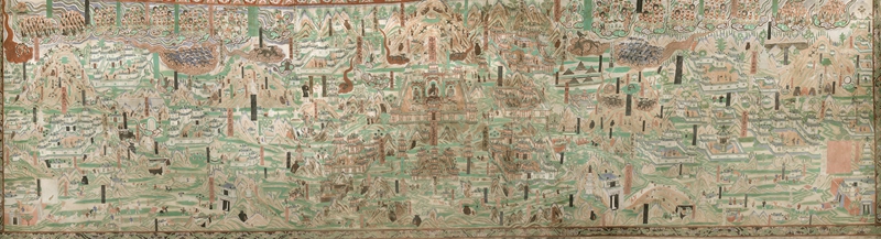 莫高窟第61窟五臺山圖。