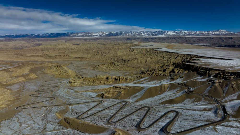 雪后扎達土林。金阿次仁攝