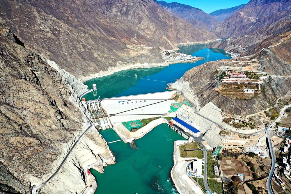 蘇洼龍水電站全景。吳雛音 攝