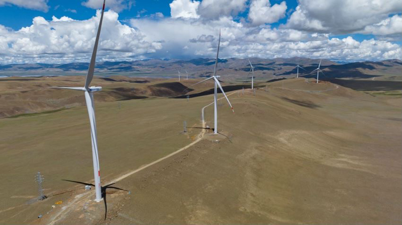 西藏措美哲古風電場。受訪者供圖