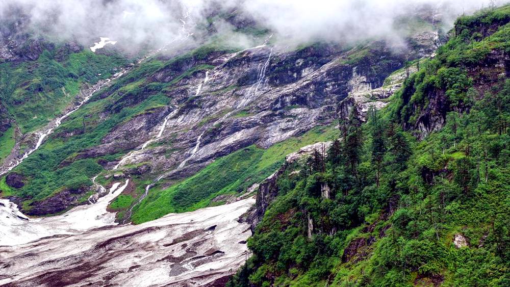 磅礴的河流滋養(yǎng)著山間草木。張澤坤攝