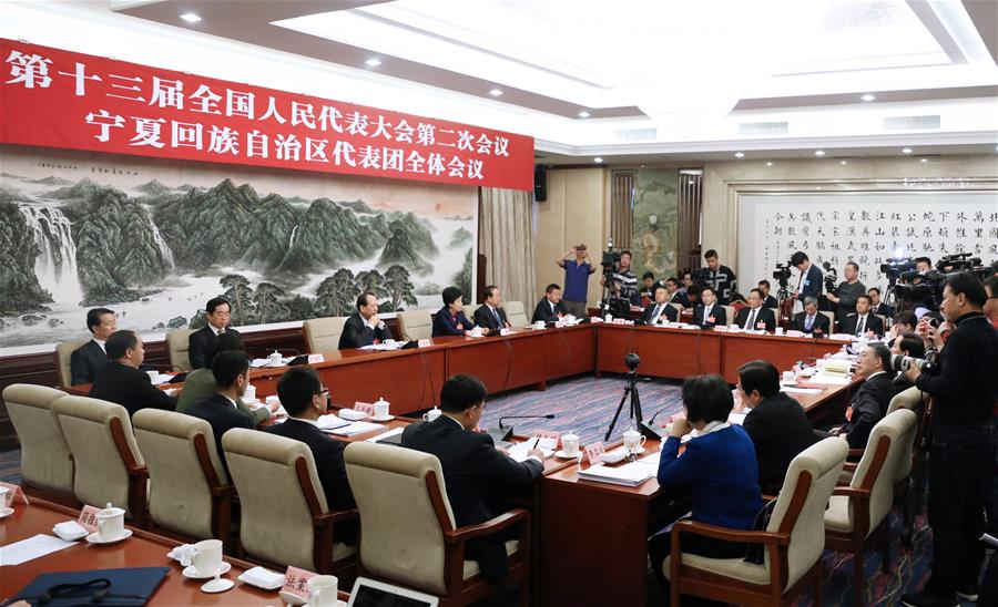 （兩會(huì)）（1）寧夏代表團(tuán)全體會(huì)議向媒體開(kāi)放