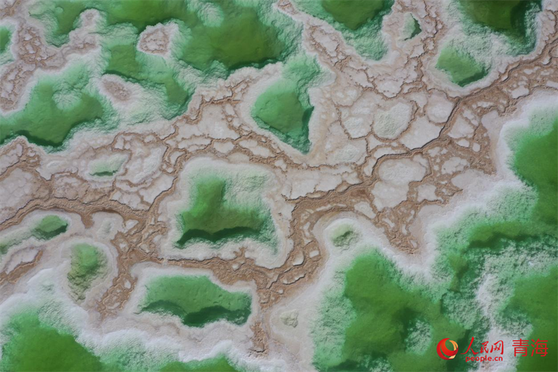 “鹽灘碧水”翡翠湖。人民網(wǎng) 況玉攝