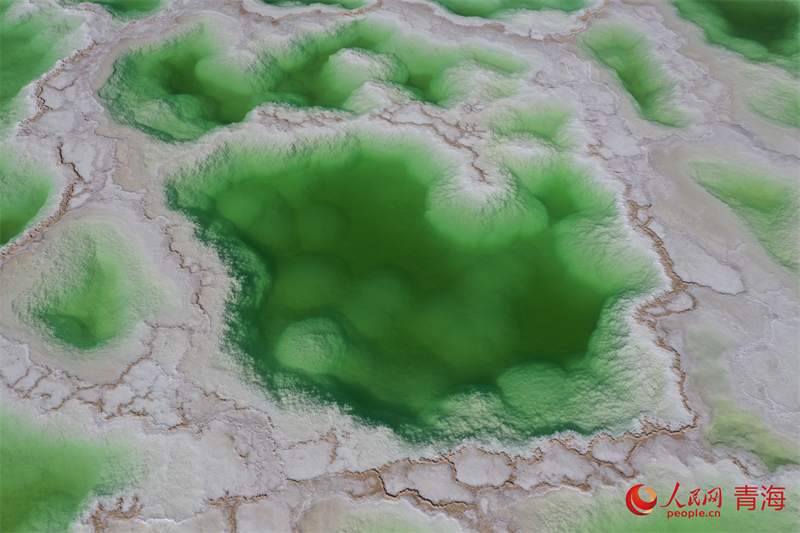 “鹽灘碧水”翡翠湖。人民網(wǎng) 況玉攝